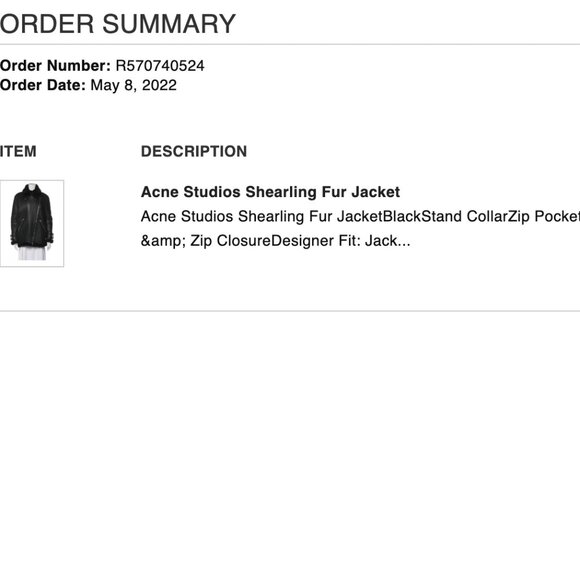 Acne Studios Shearling Fur Jacket - size small - Picture 6 of 7